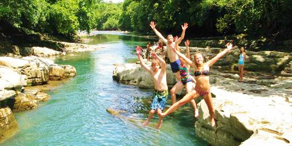 Los Cangilones Mini-Canyon, boquete, panama, gualaca, adventure