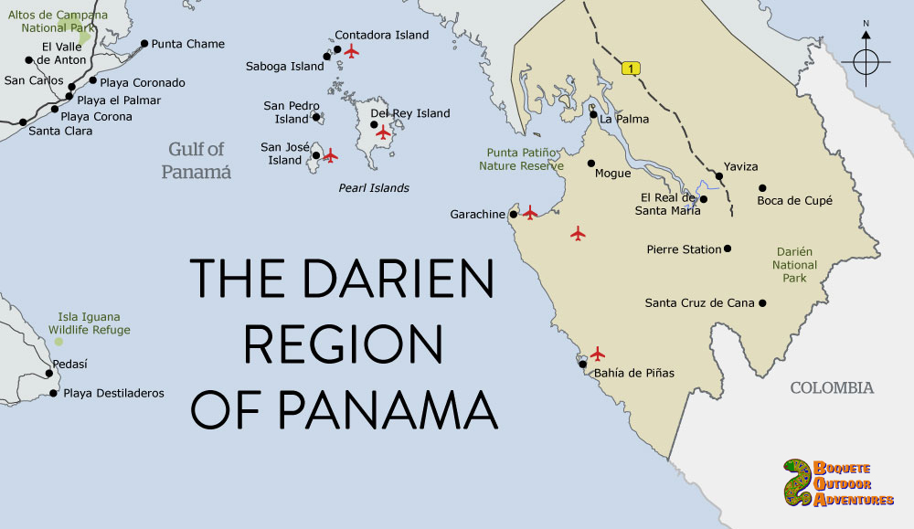 map panama darien region