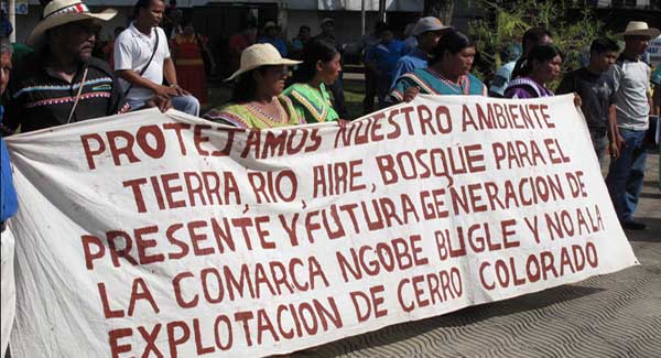 Panama development protest, protest ngobe bugle, 